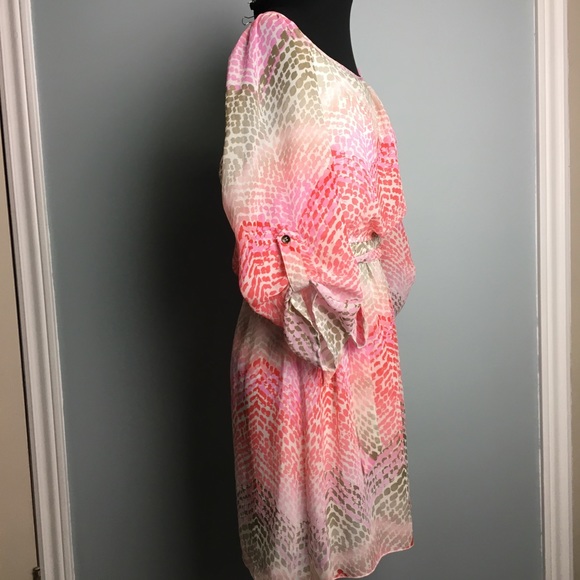 Speecklers Shades of pink long sleeve dress - Picture 3 of 6